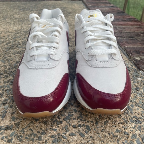 Women’s Nike Air Max 1 LX Sail Team Red Sneakers - Picture 2 of 11